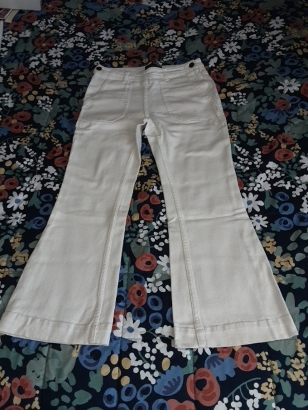Who What Wear 105 White High-Rise Stretch Jeans Sz 2 Pre-owned  One Zip/2 Button